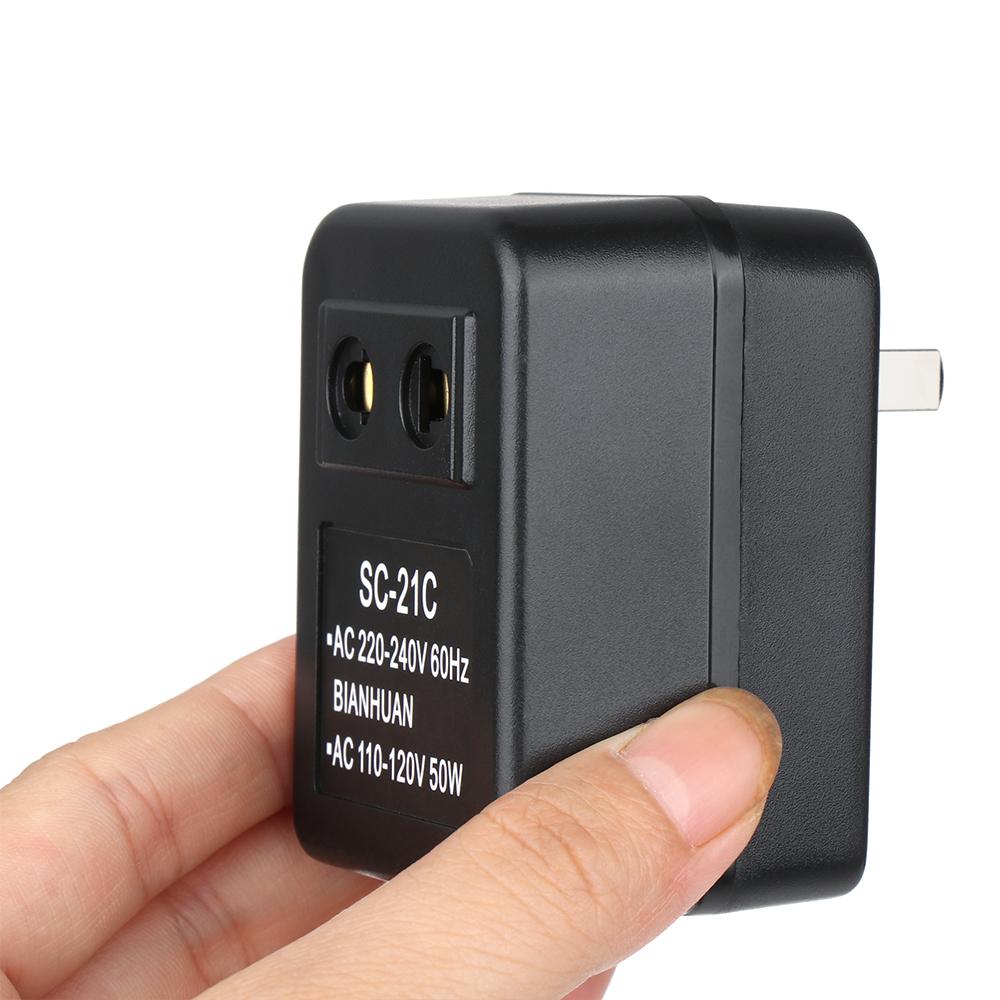 Portable Transformer Step Down Voltage Converter US AC 220V To 110V Travel Adapter 10W