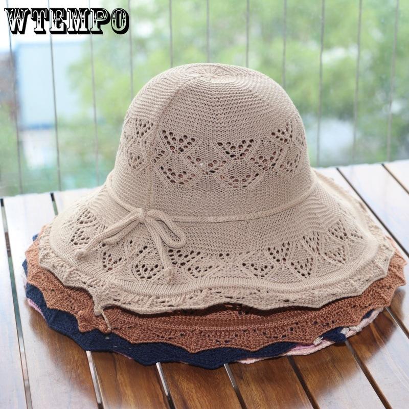 Summer Women's Straw Hat Summer Washable Folding Korean Version Large Brim Sun Vacation Versatile Hat