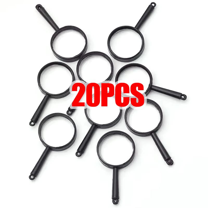 10-20PCS/Pack Black Mini Magnifying Glasses Handheld Reading Magnifiers Lightweight Portable Observation Tools Class Rewards ZYF