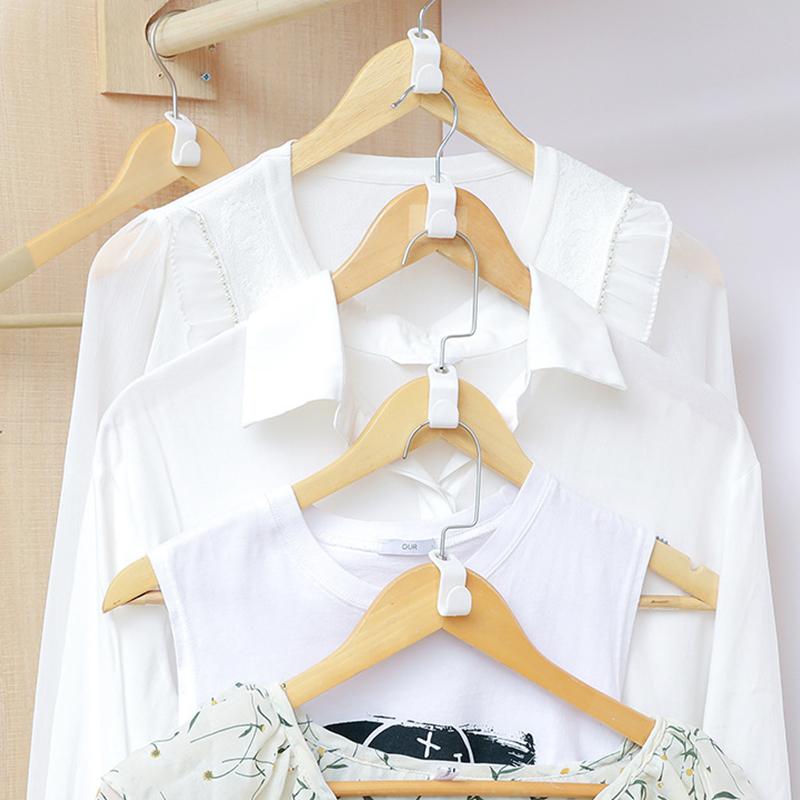 5/10/20 шт. Волшебная вешалка для экономии места, толстый пластиковый шкаф для хранения, тандемная пряжка, крючок для хранения, соединительный крючок S-образной формы