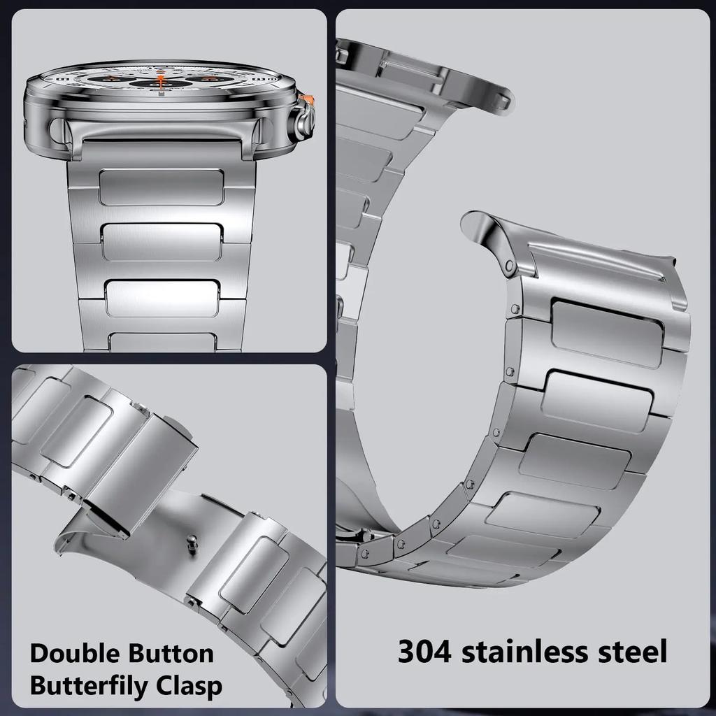 For Huami Amazfit T-Rex 3 Titanium Alloy Watch Strap Replacement Wrist Band