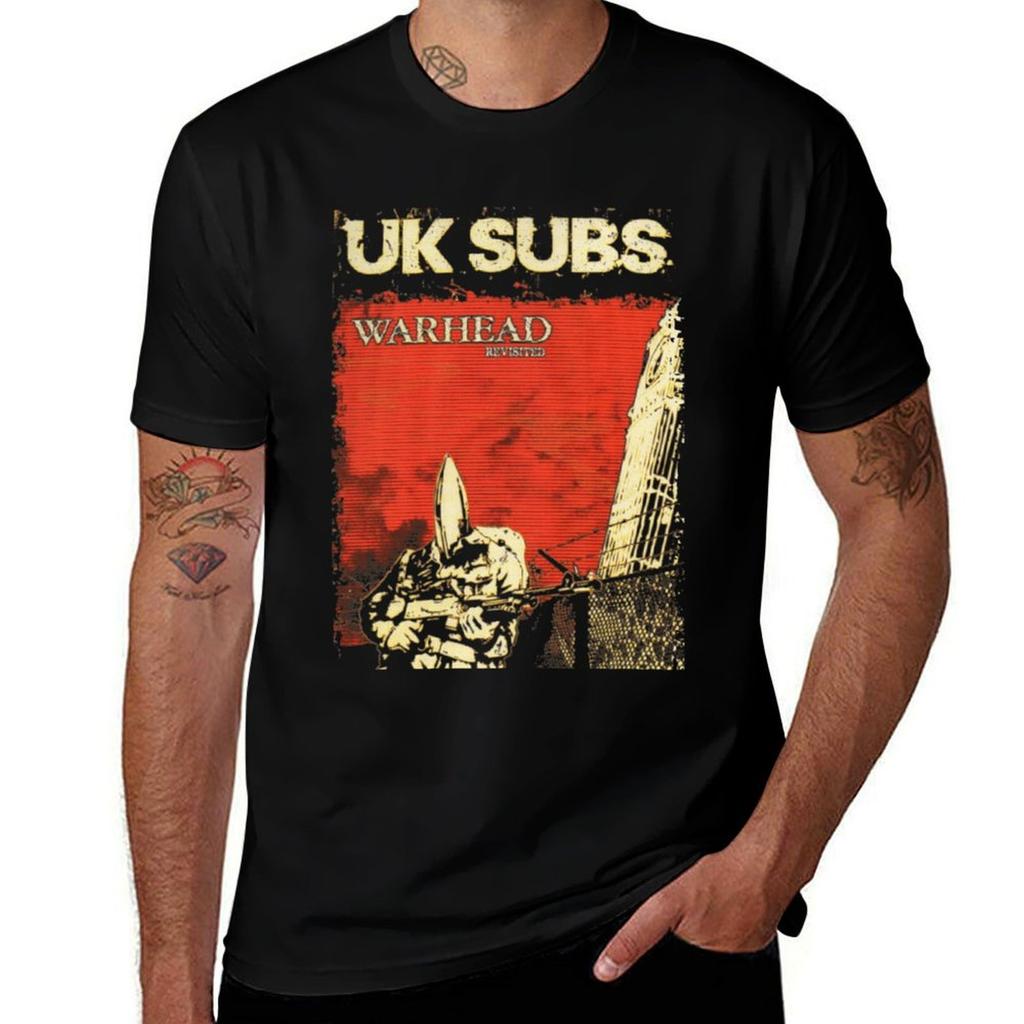 uk subs punk rock TShirt Classic Print Short Sleeve Shirt