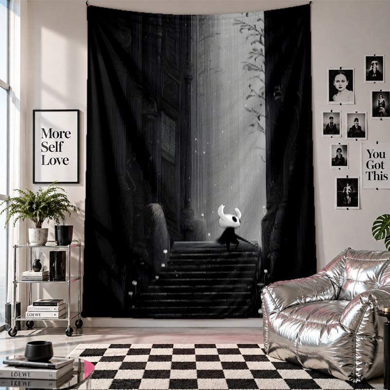 Wall TapestryHollow Knight Art Hanging Cloth Decorative Background Cover for Room Decoration