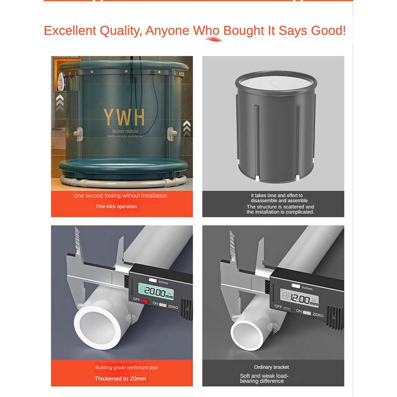 Adult Folding Bath Bucket Bathtub Bidet Body Large Bathtub Thicken Shower Barrel Available Foldable Tub Portable Spa Bathtub