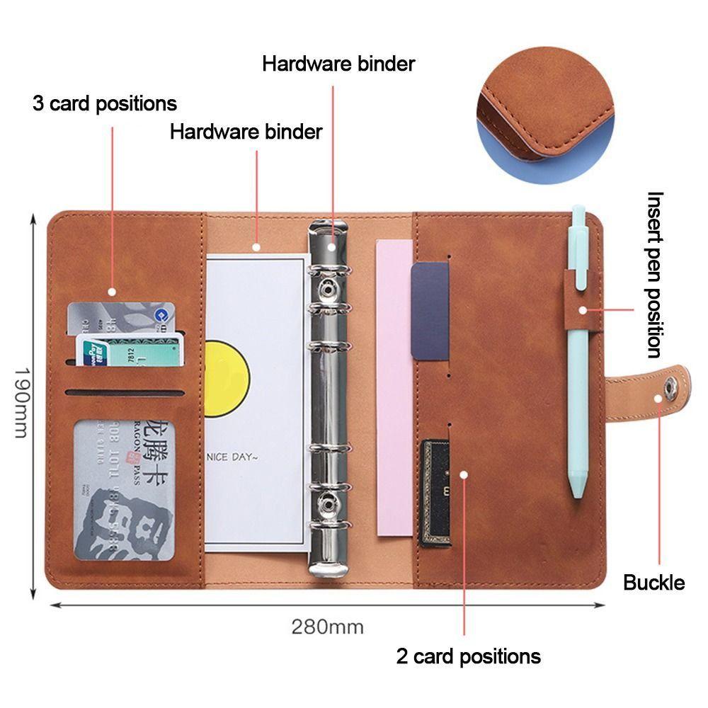 Блокнот с переплетом для бюджета формата А6, конверт для наличных денег, новый переплет для планировщика бюджета