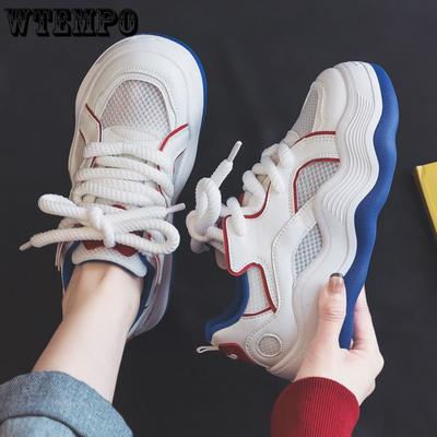 Женские летние кроссовки, уличная спортивная обувь, повседневные кроссовки для бега, дышащие неуклюжие кроссовки, нескользящая обувь для доски