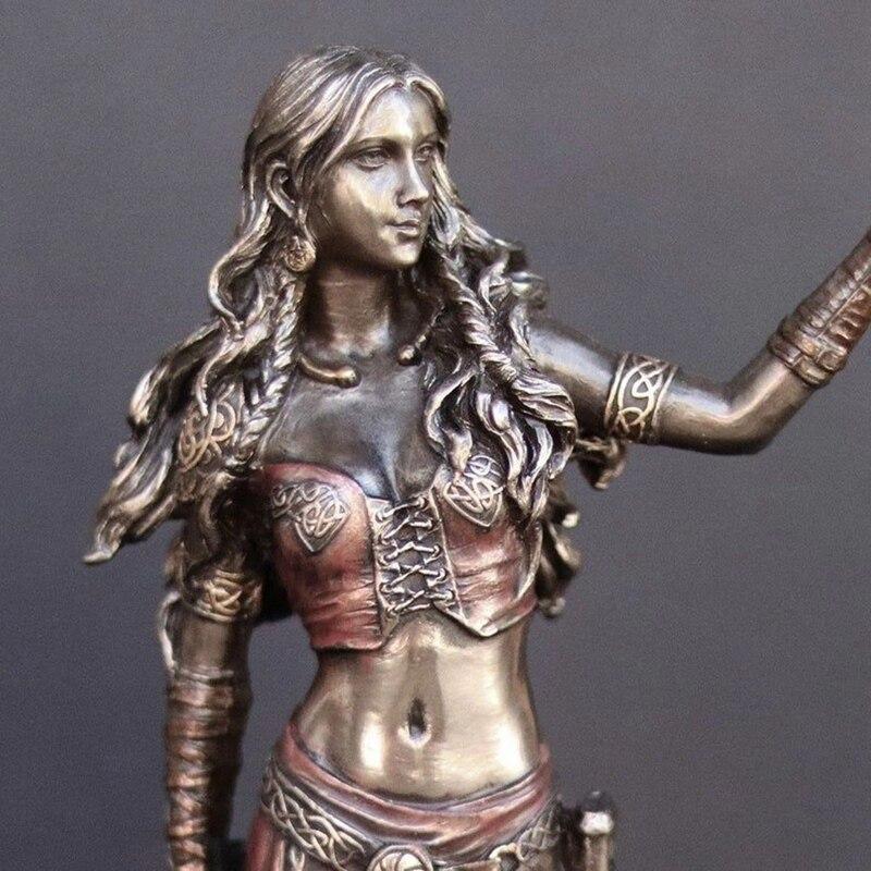 Resin Greek Goddess Figurine Pluto Lucky Fortune Sculpture Office Gift Home Decor Garden Sculpture Angel Figurine