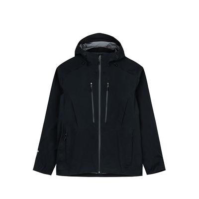 Champion Series походная однотонная куртка с капюшоном и длинным рукавом ветрозащитная водонепроницаемая прочная мужская куртка черная 152440606-2