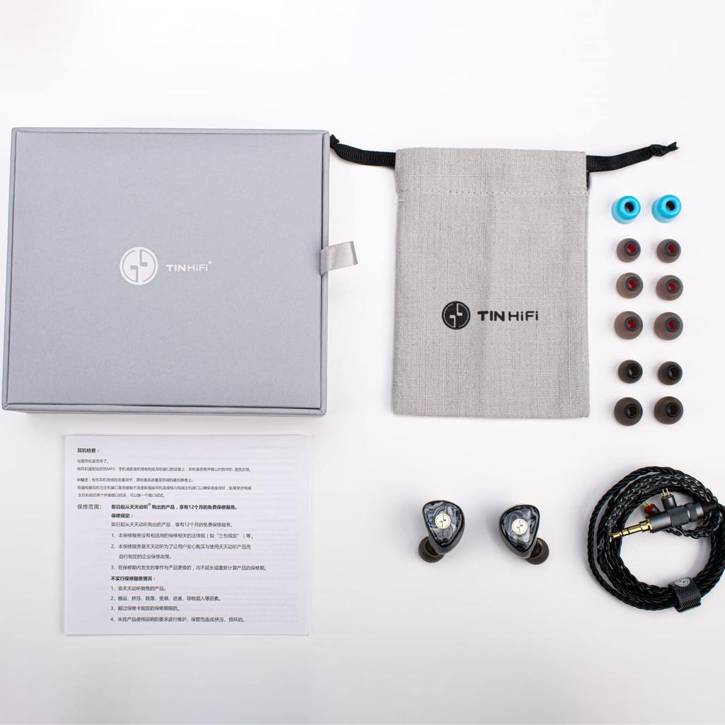 TINHIFI T3 PLUS Direct 10 мм LCP диафрагма проводные наушники съемный 2-контактный OFC кабель HiFi IEMs наушники для аудиофилов музыкантов черный [Официальные продажи]