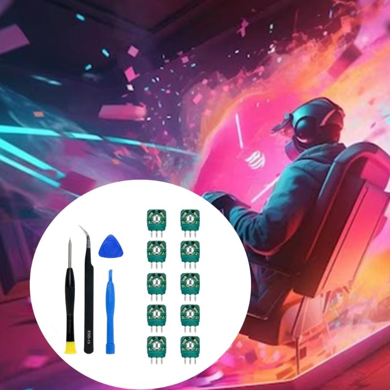 Потенциометр Контроллер Замена Резистор-подстроечник с Отверткой Пинцетом Лопаткой Модуль Стика