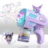Hot Stitch Electric Bubble Gun Kids Toy Bubbles Machine Automatic Soap Blower With Light Outdoor Toy Boys Girls Birthday Gift