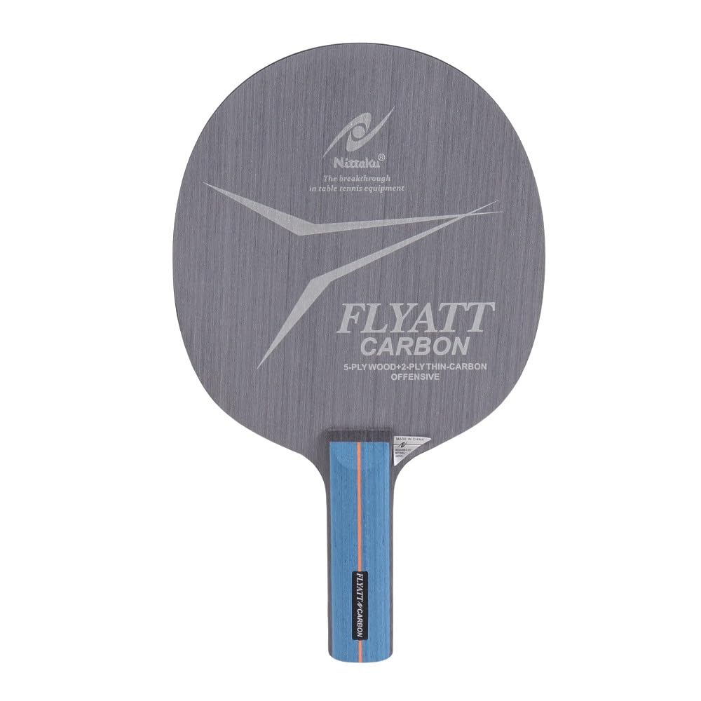 Nittaku Table Tennis Flyatt Special Racket, Carbon, Shakehand, Offensive, Material, Straight, NC-0360