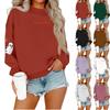 Women's Casual Fashion Round Neck Long Sleeve Halloween Printed Sweatshirt
