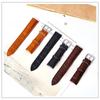 Universal Genuine Leather Watch Strap: Men's & Women's Soft, Waterproof Cowhide with Bamboo or Crocodile Pattern, Pin Buckle Bracelet.
