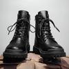 Fashion Men's Boots Autumn Winter Trendy All-match Leather Fashion Shoes New High-top Wear-resistant Classic Simple Style Casual Boot