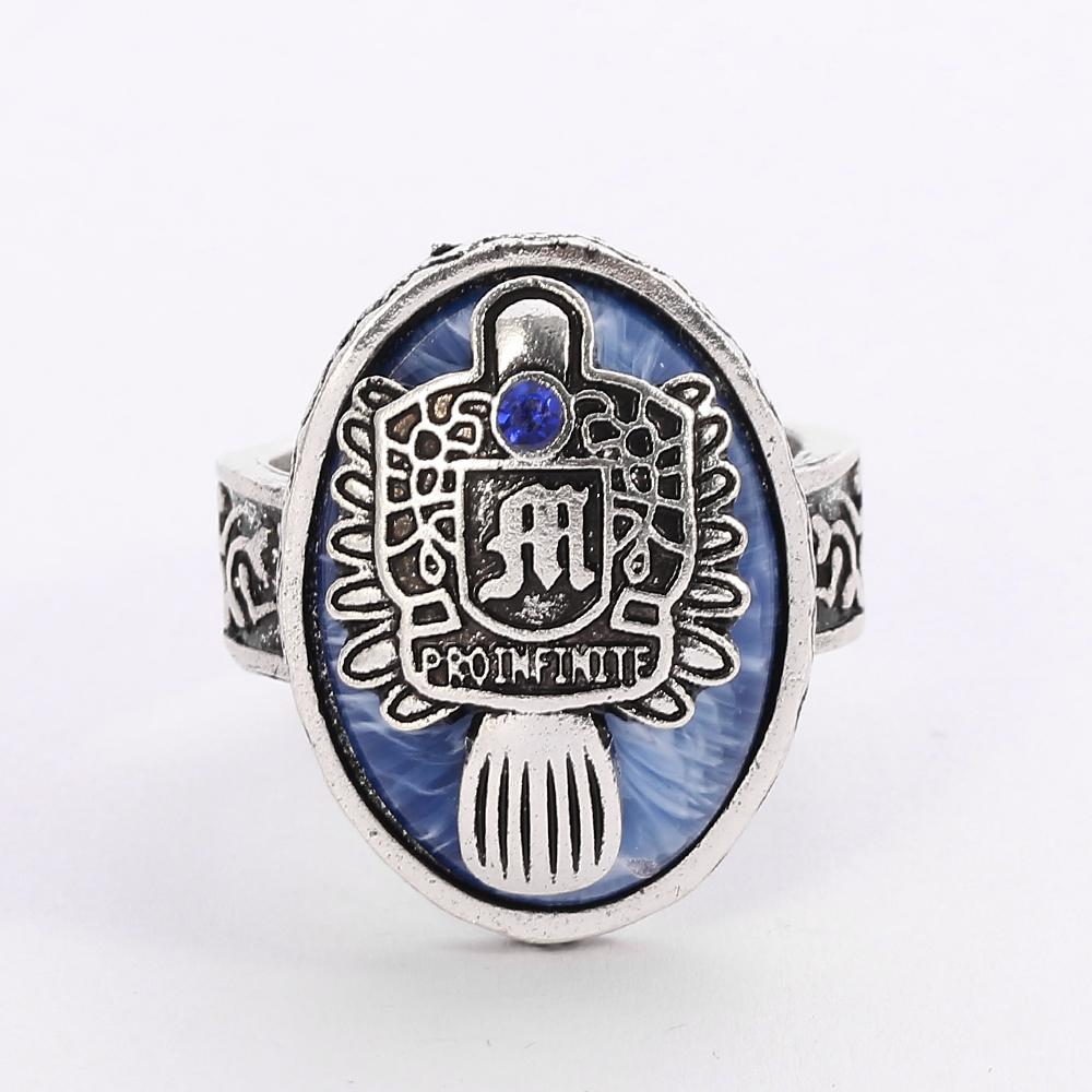 Дневники вампира Кольцо А-Я 26 Букв Для Женщин и Мужчин Алфавитные Инициалы Готическая Бижутерия Сальваторе Дэймон Возрожденный Кольцо Дневного Света