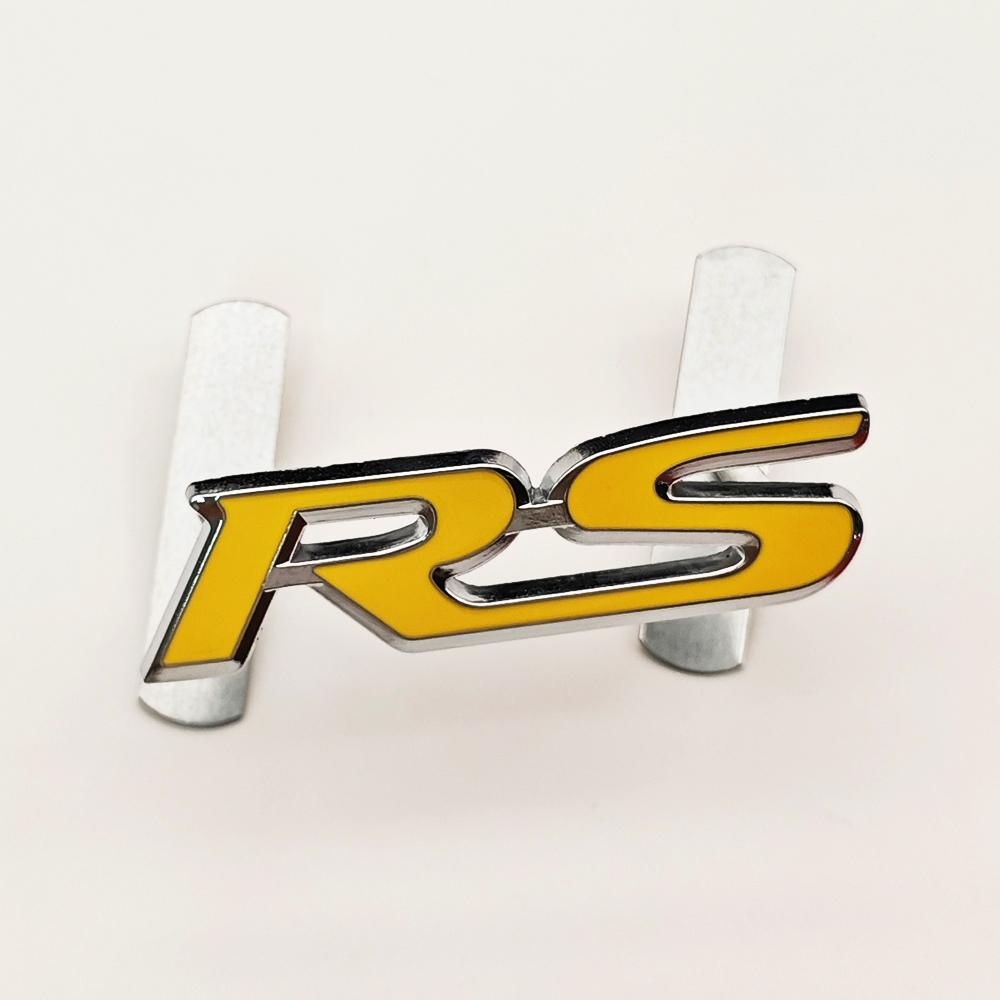 3D Metal Car Sticker RS Logo Badge Rear Trunk Fender Front Grill Emblem For Honda FIT Jazz Civic HRV Jade City CRV Acceessories