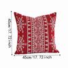 Xmas Tree Christmas Pillow Covers Reindeer Throw Cushion Case Holiday Cushion Cover  Bedroom