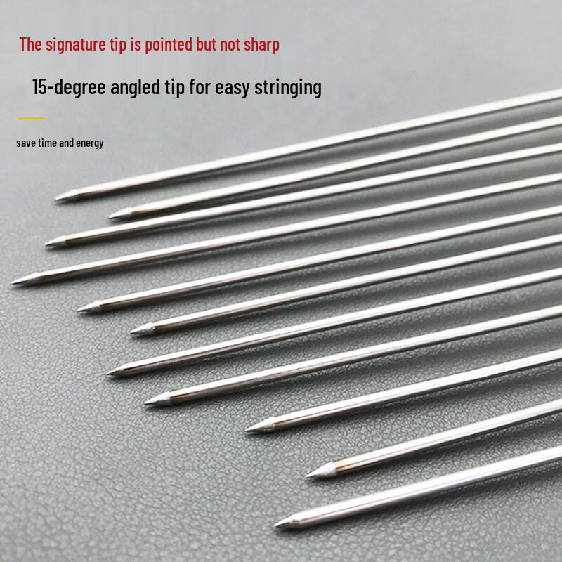 Danle Stainless Steel BBQ Skewers with Colored Plastic Handles