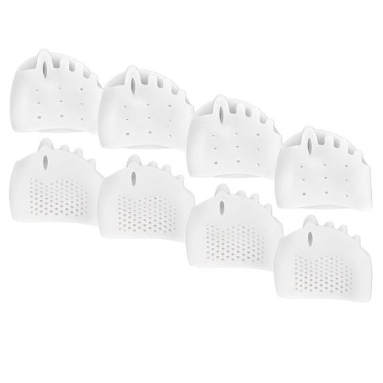 4 Pairs Silicone Toe Separators Easy To Clean Reusable Breathable Soft Toe Spacers Overlapping Toes Correctors