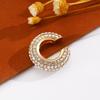 Crystal C Shape Ear Cuff Copper Gold Jewelry Simple Ear Buckle  Travel