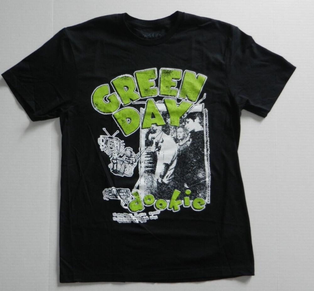 Green Day Рок-группа Dookie Черная Футболка Новая Унисекс Футболка