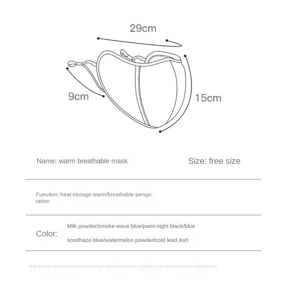 Breathable Warm Mask Warm Anti-sun Mask New Face Veil Outing