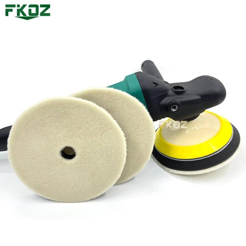 2 PCS 6/7 Inch Japan Wool Polish Pad For DA RO Car Polisher Woolen Buffing Disc Car Clean Product Automotive Scratch Removing