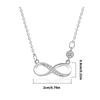 Simple Necklace Fashionable Eight Pendant Necklace Hollow Eight Neck Jewelry Perfect for Youthful Couple or Close Friend