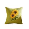 Подушка в стиле INS Квадратная наволочка Наволочка для декоративной подушки Подсолнух Подушка-плед Для гостиной/офиса