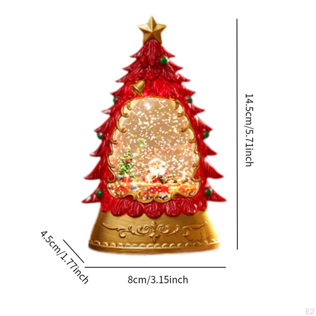 Рождественский снежный шар фонарь лампа ретро стиль аксессуары блестящая вода домашний декор
