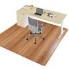 Updated Edition Gaming Chair Mat Chair Mat Wood Grain PVC Material Glass Fiber Soft Type Floor Protection No Slip Scratch Prevention 200150cm +