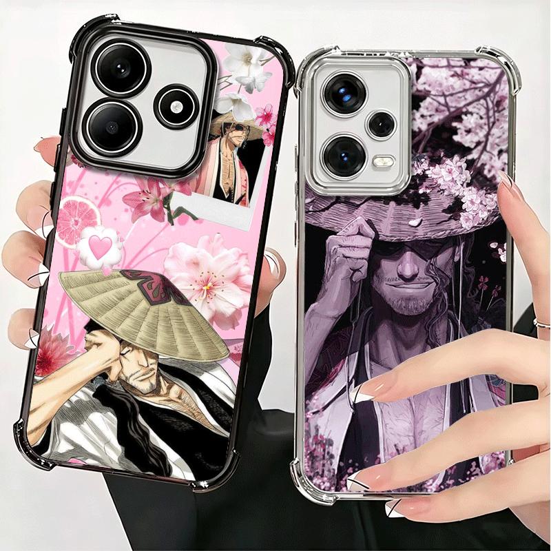 Чехол для телефона Bleach Kyoraku Shunsui с покрытием для Xiaomi Redmi Note 14 15 Pro Plus 13 12 11 11S 11T 10 9S 9 5G Противоударный с Airbag