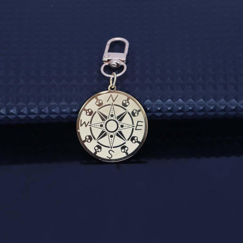 Seven-Star Alchemy Amulet Keychain with Rune Diagram Pendant for Men and Women
