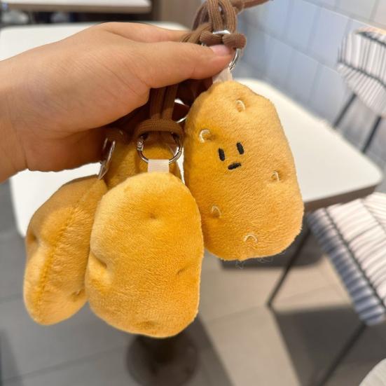 Плюшевый маленький картофель, подвесное украшение, милый мягкий мультяшный овощной плюшевый брелок для рюкзака, сумка, подвеска, орнамент, подарок на день рождения
