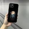 Чехол для телефона для кемпинга на природе для iPhone 17 16 15 14 13 12 Pro Max Xr Air Plus Черный жесткий чехол с ощущением кожи