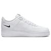 Nike Air Force 1 Low Quadruple Swoosh Unisex Sneakers White Bright-Crimson Metallic-Silver FJ4226-100