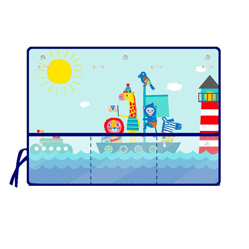 Прекрасный автомобильный занавес с сетчатым карманом для хранения для детского окна, солнцезащитный козырек, детский солнцезащитный крем, термоизоляционная защита