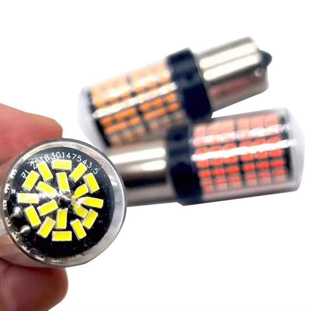 2 шт. Светодиодный автомобильный указатель поворота 1156 144SMD 3014 Стоп-сигнал Высокая яркость Фонарь заднего хода Стробоскоп Указатель поворота