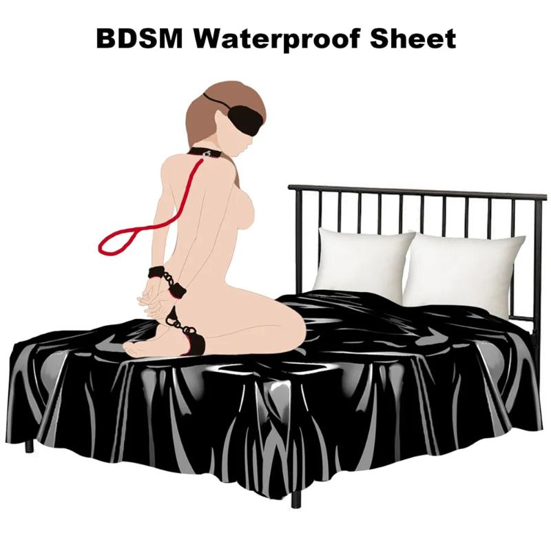 BDSM Смазка Водонепроницаемая Взрослые Секс Постельное Белье Пара SM Раб Масло Массажное Воск Устойчивый Многоразовый Покрывало на Кровать Wetplay Секс Инструмент