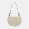 [Pre-Owned] Gemelli Brass Finish Intrecciato Woven Zipper Closure Lambskin Handheld Shoulder Bag - Very Good #1WVXD6B