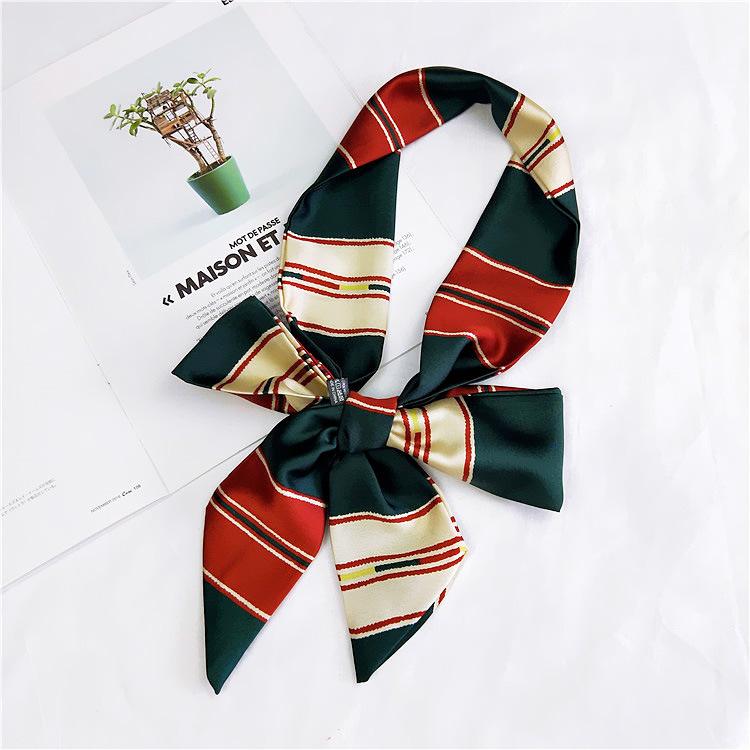 Small Scarf Women'S Long Style Spring And Autumn Double-Sided Decoration Versatile Winter Small Scarf Professional Scarf Long Scarf Accessory