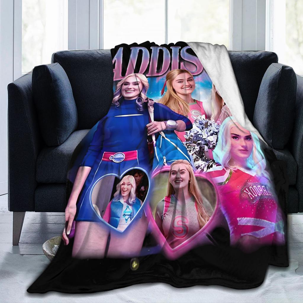 Зомби 4 Рассвет вампиров Вязаные одеяла Фланелевые Аддисон Подделка Легкие пледы Путешествия Дом Диван Тонкое одеяло