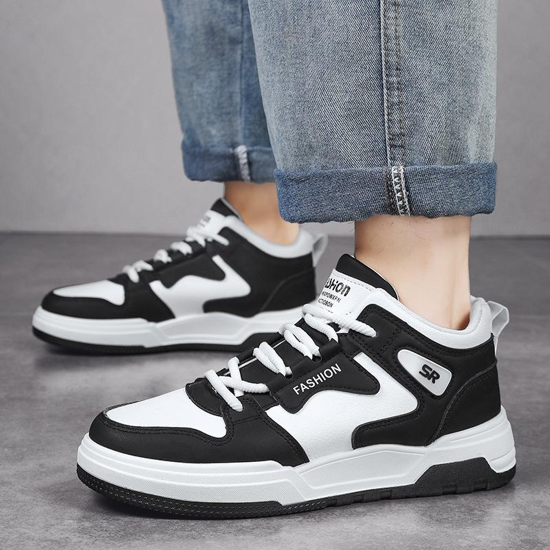 Мужская обувь новая зимняя обувь с высоким верхом универсальная обувь для скейтборда молодежная повседневная спортивная обувь для мужчин