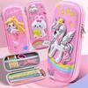10 Styles EVA Cute 3D Cartoon Pencil Case Students Children Pencil Box Lovely Pink Pen Bags For Boys And Girls