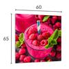 PANEL SZKLANY DO KUCHNI 60x65 Maliny