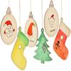 50шт деревянные рождественские поделки формы DIY рождественская елка украшения подвесные безделушки