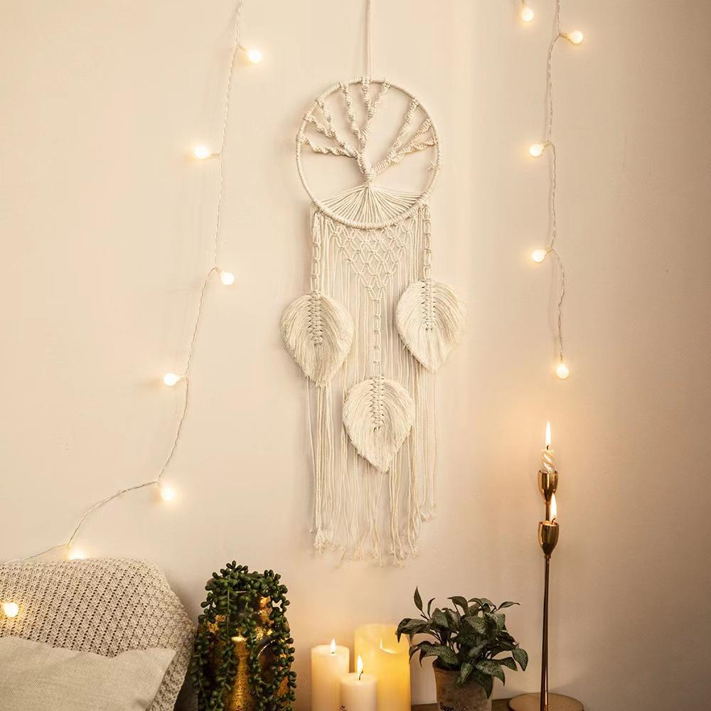 European-style hand-woven cotton rope tapestry tassels for home wall hanging decorative soft furnishing collection
