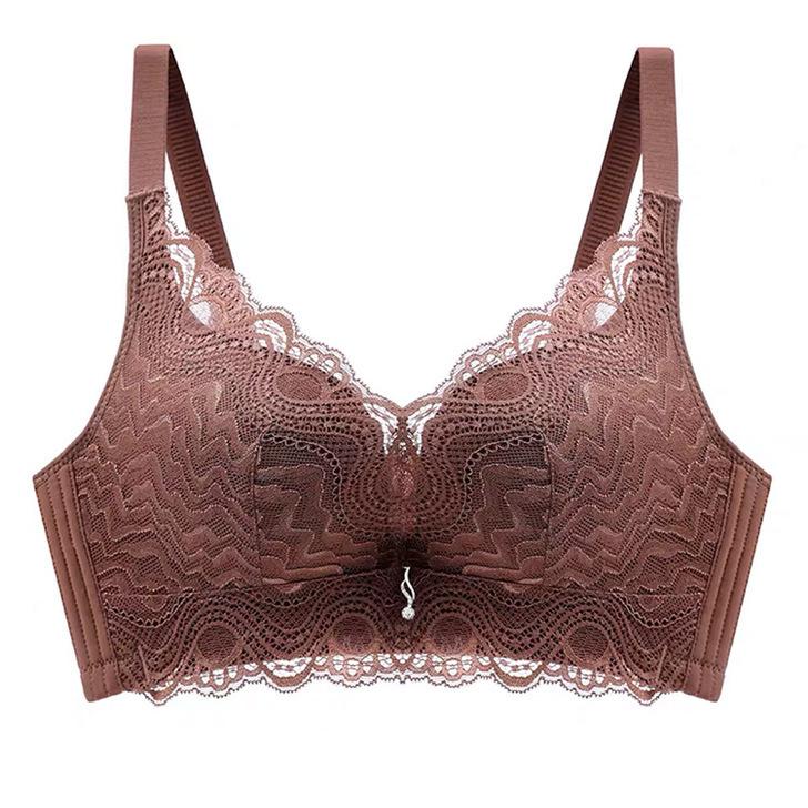 Sexy Lace Push-Up Seamless Bra – No Underwire, Breathable Comfort for Small Chests