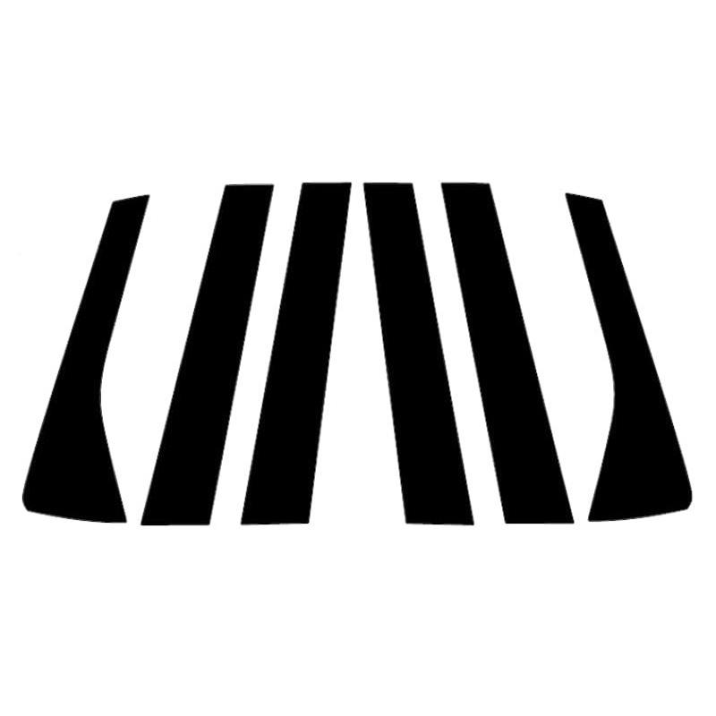 6 шт. автомобильных столбов, отделочные наклейки, автомобильные окна, двери, колонны, декор, стилизованные аксессуары, подходят для Hyundai Palisade 2020-2024